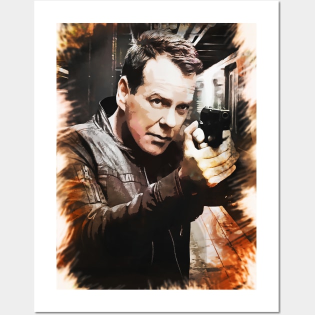 Jack Bauer Portrait Wall Art by Naumovski